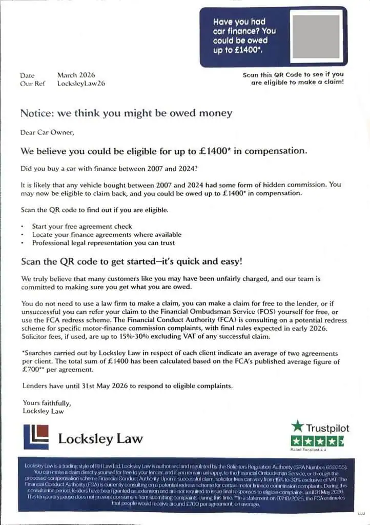 Locksley Law Letter - Is It Real, Legit or a Scam?